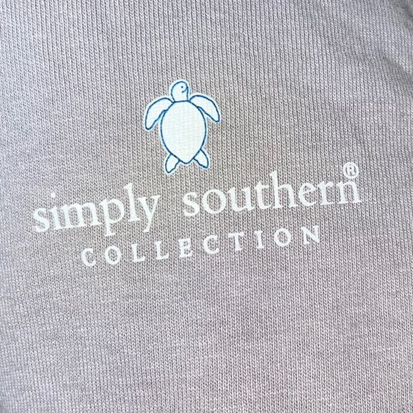 Simply Southern American Flag 🇺🇸 Turtle 🐢 Grey Long Sleeve Shirt - Picture 4 of 5